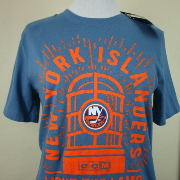 NHL New York Islanders Blue Orange Tee Shirt - Picture 3 of 6